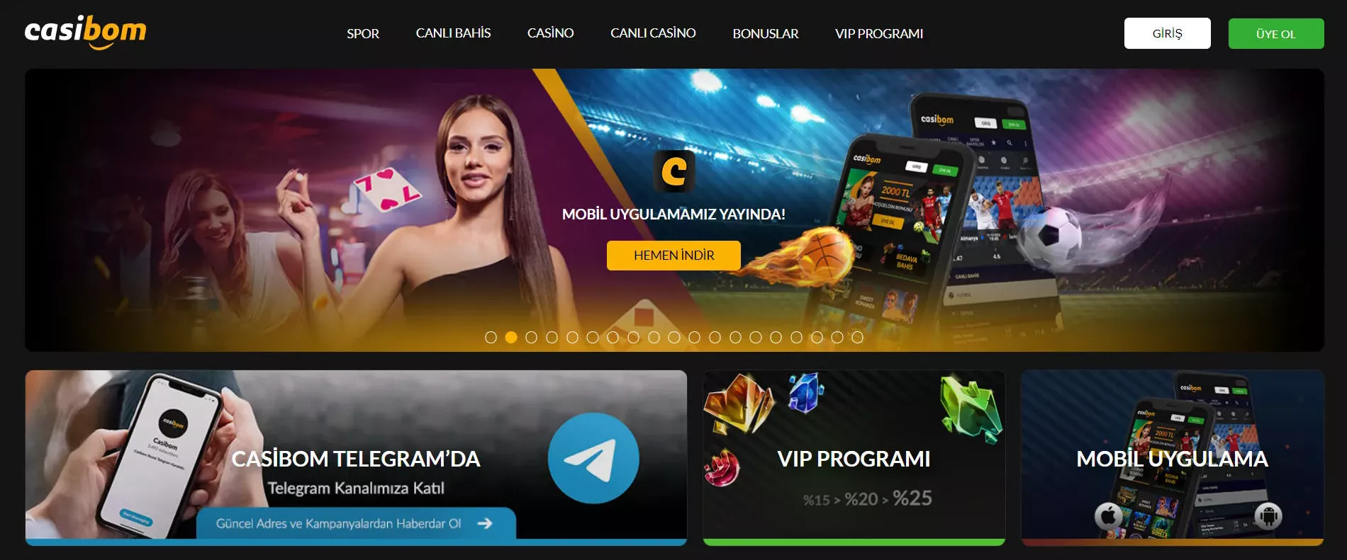 Casiboom mobil uygulaması Casiboom APK