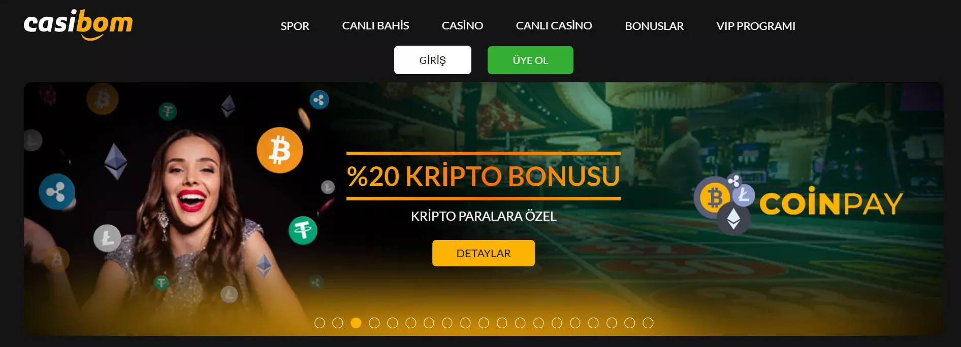 Casiboom de kripto kullanılabilirliği Casiboom kripto